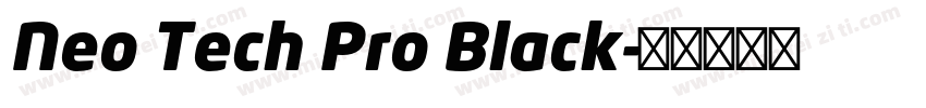 Neo Tech Pro Black字体转换